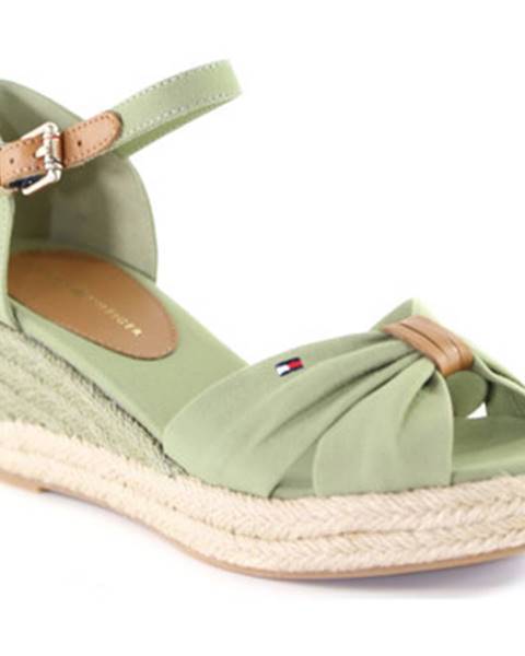 Zelené sandále Tommy Hilfiger