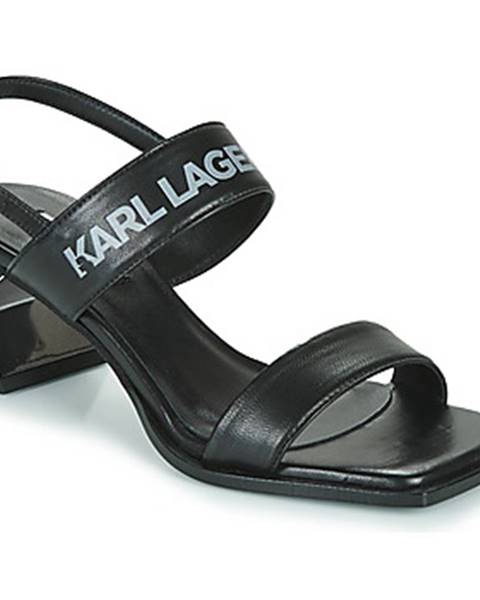 Čierne sandále Karl Lagerfeld