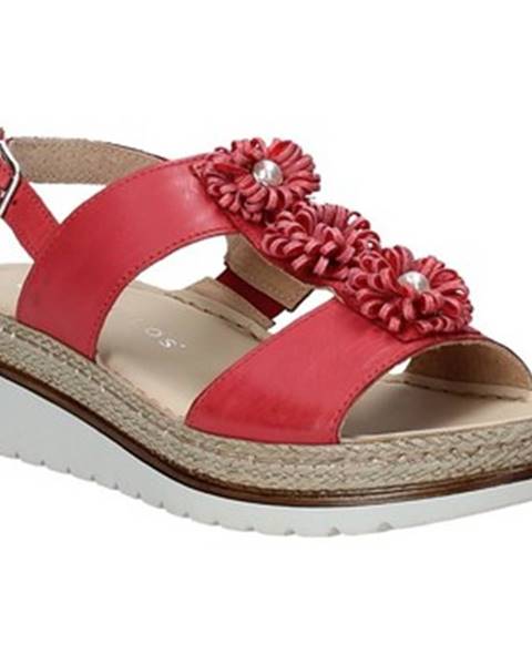 Červené sandále Pitillos