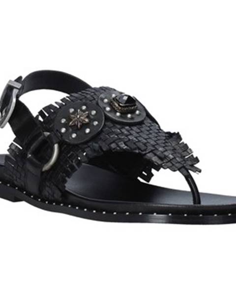 Čierne sandále Mally
