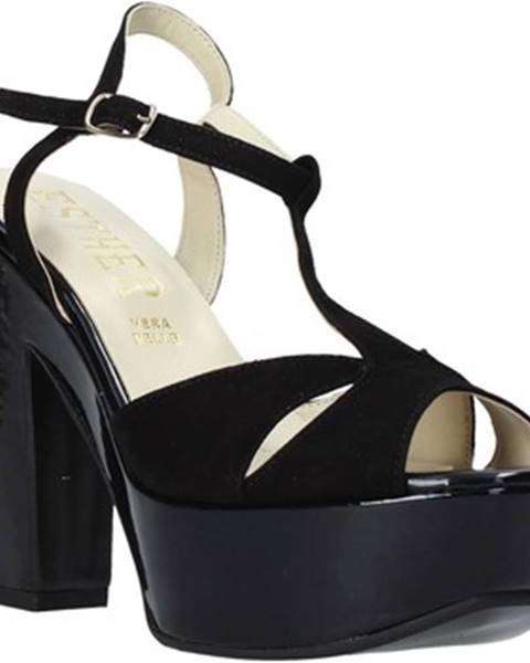 Čierne sandále Esther Collezioni