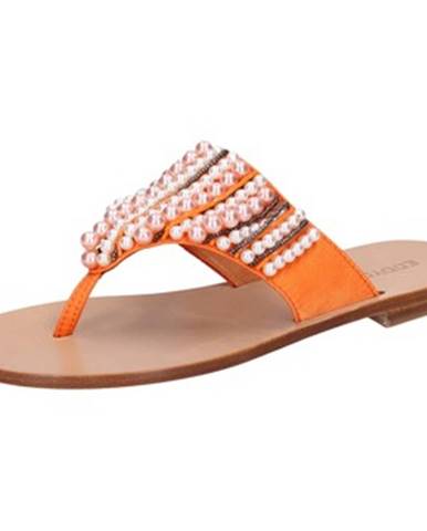 Oranžové sandále Eddy Daniele