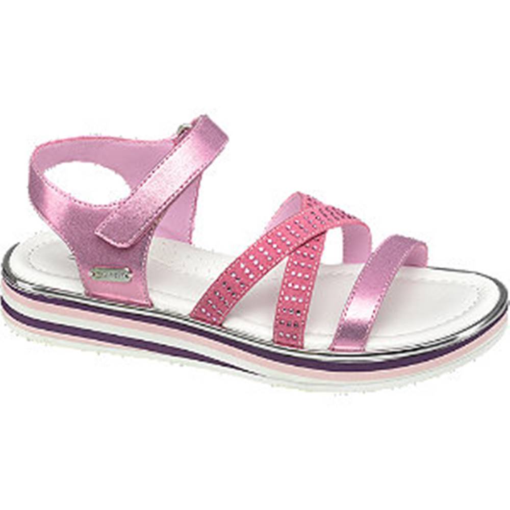Esprit Ružové sandále na suchý zips Esprit