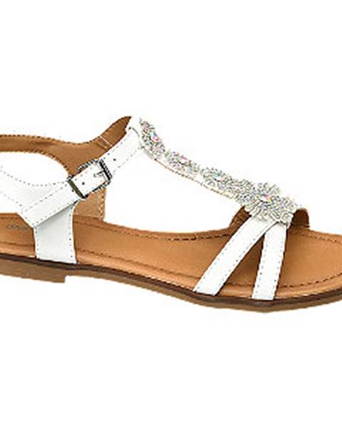 Biele sandále Graceland