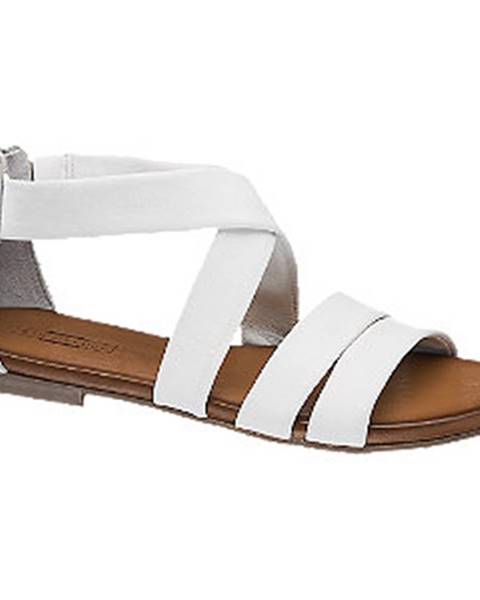 Biele sandále 5th Avenue
