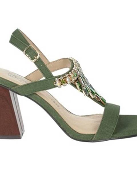 Zelené sandále Menbur