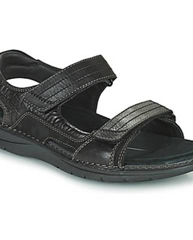 Čierne športové sandále Clarks