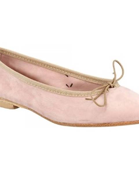 Ružové balerínky Leonardo Shoes