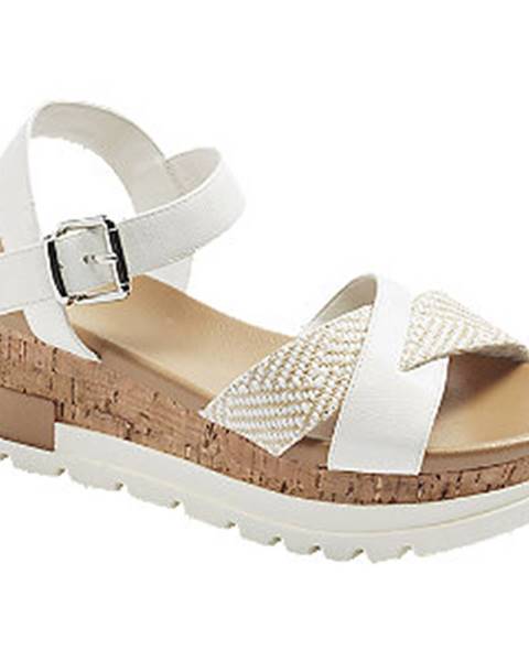 Biele sandále Graceland