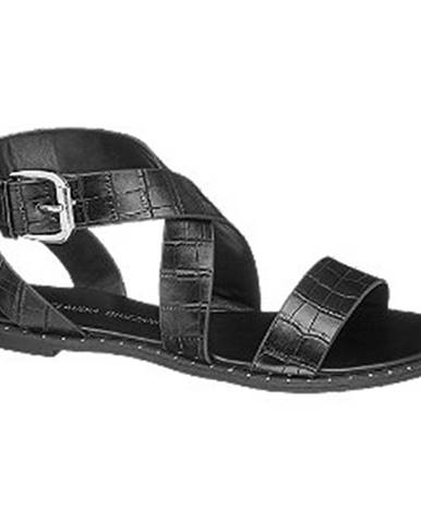 Čierne sandále Claudia Ghizzani