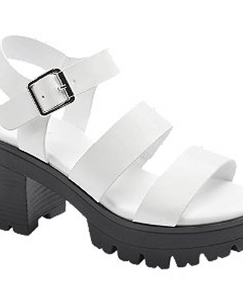 Biele sandále Catwalk