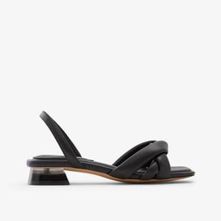 Čierne dámske sandále na podpätku ALDO Buttercupp