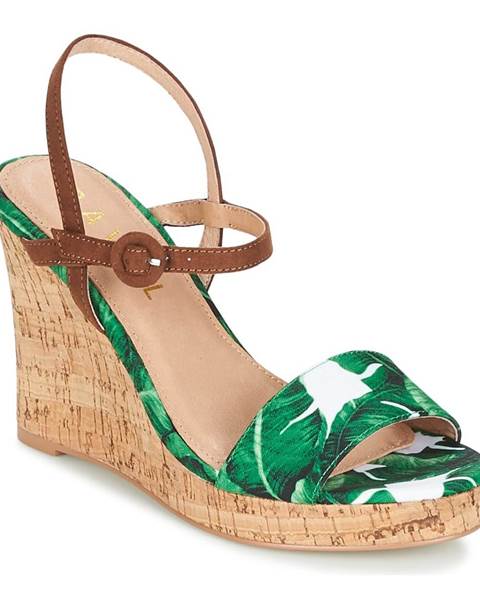 Zelené sandále Ravel