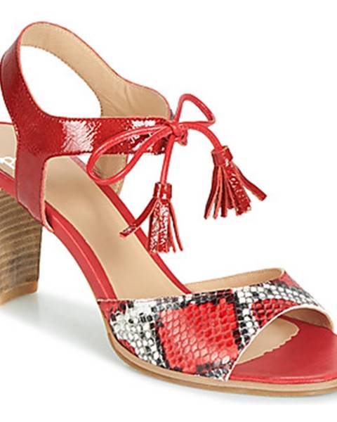 Červené sandále Perlato