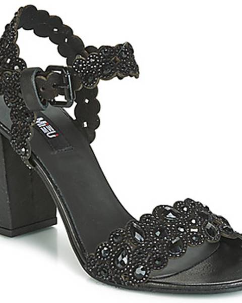 Čierne sandále Mimmu