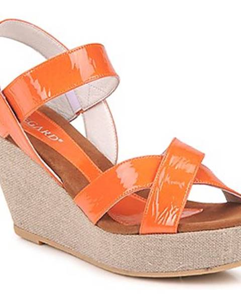 Oranžové sandále Regard