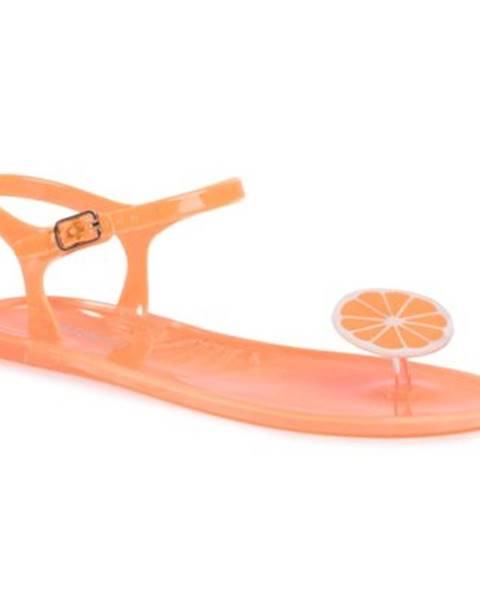 Oranžové sandále Bassano