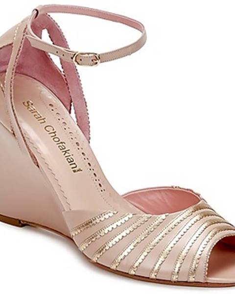 Béžové sandále Sarah Chofakian
