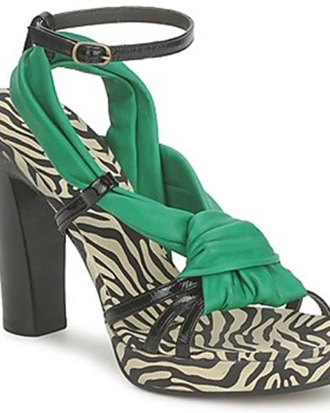 Zelené sandále Michel Perry