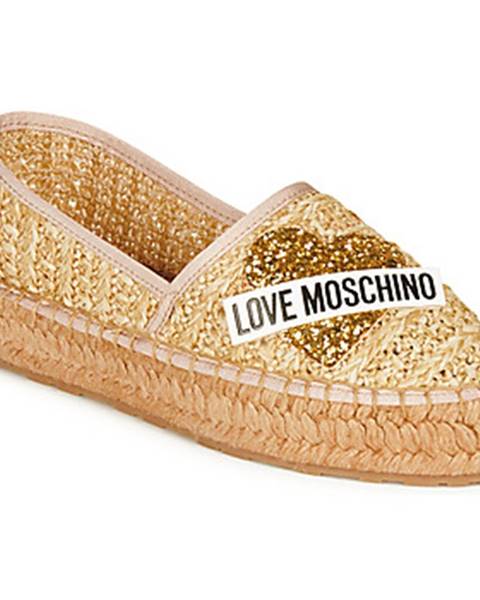 Béžové espadrilky Love Moschino